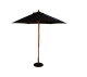 Parasol Wood Pulley 2.5m Black
