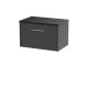600mm Wall Hung Single Drawer Vanity & Laminate Top - Hudson Reed JNU2222LSB Grey, Grey colour ,image 1