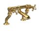 Deck Mounted Bath Filler - Hudson Reed BC803HX Brushed Brass, Brass colour ,image 1