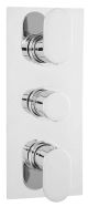 Triple Thermostatic Shower Valve With Diverter - Hudson Reed REI3617 Chrome, Chrome colour ,image 1