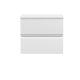 600mm Wall Hung 2-Drawer Unit & Laminate Worktop - Hudson Reed URB104LCM White, White colour ,image 1