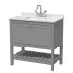800mm Floor Standing Vanity & Marble Top 1TH - Hudson Reed BEX227WS1 Grey, Grey colour ,image 1