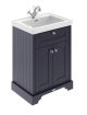 600mm 2-Door Vanity & Classic Basin 1TH - Hudson Reed LOF304 Blue, Blue colour ,image 1