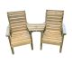 Clover Love Seats With Angled Tray By Churnet Valley, Wood colour ,image 1