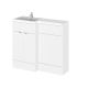 1000mm Left Hand Combination - Hudson Reed CBI126 Gloss White, White colour ,image 1