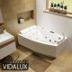 Vidalux WB61 1800 x 1200 Left Hand Deluxe 2 Person Whirlpool & Airspa Bath
