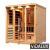 Vidalux 4-5 Person Hybrid Bench Sauna With Traditional & Full Spectrum Infrared Complete Heat