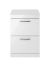 600mm Floor Standing Vanity With Worktop - Nuie ATH034W Gloss White, White colour ,image 1