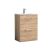 600mm Floor Standing 2-Drawer Vanity & Basin 4 - Nuie ARN3033G Oak, Oak colour ,image 1
