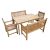 Warwick TK Wooden Bench Dining Set - Neutral