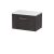 600mm Wall Hung 1 Drawer Vanity & Worktop - Hudson Reed JNU2622LSW Brown, Brown colour ,image 1