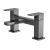 Deck Mounted Bath Filler - Nuie WIN703 Brushed Pewter