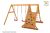 Spider King Teak painted Wooden Climbing Frame