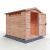 Security Apex 8 x 6 Single Door Shiplap Shed