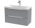 800mm Wall Hung 2 Drawer Vanity & Basin 3 - Hudson Reed DFF295D Grey, Grey colour ,image 1