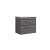 600 Wall Hung 2-Drawer Unit & Laminate Worktop - Nuie ATH078LCM Grey, Grey colour ,image 1