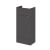 400mm Vanity Unit - Compact - Hudson Reed OFF903 Gloss Grey, Grey colour ,image 1