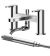 Deck Mounted Bath Shower Mixer With Kit - Nuie ARV304 Chrome, Chrome colour ,image 1