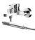 Wall Mounted Bath Shower Mixer With Kit - Nuie ARV316 Chrome, Chrome colour ,image 1