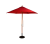 Parasol Wood Pulley 2.5m Red