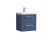 500mm Wall Hung 2 Drawer Vanity & Basin 1 - Nuie DPF392A Blue, Blue colour ,image 1