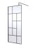 900mm Abstract Frame Wetroom Screen - Hudson Reed WRSFB090 Matt Black, Black colour ,image 1