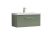 800mm Wall Hung 1 Drawer Vanity & Basin 3 - Nuie ARN825D Green, Green colour ,image 1