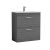 800mm Floor Standing Vanity With Basin 4 - Nuie ATH053G Anthracite Woodgrain, Brown/Grey colour ,image 1