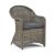 Regent 850 x 630 Rattan Arm Chair - Grey/Brown With Cushion Included