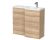 1000mm Right Hand Combination - Hudson Reed CBI3027 Oak, Oak colour ,image 1