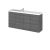 1000mm Combination Vanity Compact - Hudson Reed CBI543 Anthracite Woodgrain, Brown/Grey colour ,image 1