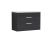 800mm Wall Hung Vanity With Grey Worktop - Nuie ATH068LBG Charcoal Black, Hacienda Black colour ,image 1