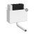 Pneumatic Dual Flush Universal Access Concealed Cistern - Hudson Reed XTY011S White, White colour ,image 1