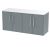 1200 Wall Hung 4-Door Vanity & Laminate Worktop - Hudson Reed JNU2323LSW2 Grey, Grey colour ,image 1