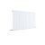 Horizontal Single Panel Radiator 600 x 992 - Hudson Reed HLW56 Satin White, White colour ,image 1