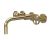 Wall Mounted Basin Mixer - Hudson Reed TIW817 Brass, Brass colour ,image 1