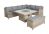 Wentworth 7Pc Deluxe Modular Square Corner Dining / Lounging Set, Neutrals colour ,image 1