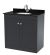 800mm Floor Standing 2 Door Vanity & Marble Top 1TH - Nuie CLC1426BR1 Black, Black colour ,image 1