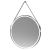 800mm Round Illuminated Mirror - Hudson Reed LQ723 Chrome, Chrome colour ,image 1