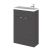600mm Vanity Unit & Basin - Compact - Hudson Reed CBI906 Gloss Grey, Grey colour ,image 1