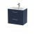 600mm Wall Hung 2-Drawer Vanity & Basin 2 - Hudson Reed JNU2924B Blue, Blue colour ,image 1