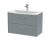 800mm Wall Hung 2 Drawer Vanity & Basin 4 - Hudson Reed JNU2326G Grey, Grey colour ,image 1