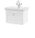 600mm Wall Hung 1-Drawer Vanity & Basin 1TH - Nuie CLC194A White, White colour ,image 1