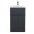 500mm Floor Standing 2 Door/Drawer Vanity & Basin 1 - Hudson Reed URB1401A Black, Black colour ,image 1