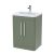 600mm Floor Standing 2 Door Vanity & Ceramic Basin - Nuie FPA810A Green, Green colour ,image 1