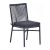 Rope Weave Standard Side Chair with Grey Cushion - Full Rope Back 610 X 850