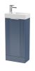 400mm Floor Standing Cabinet & Basin - Nuie FLT320 Blue, Blue colour ,image 1