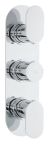 Triple Thermostatic Shower Valve With Diverter - Hudson Reed REI3417 Chrome, Chrome colour ,image 1