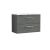 800mm Wall Hung 2-Drawer Vanity & Laminate Worktop - Nuie ARN526LCM Grey, Grey colour ,image 1
