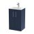 500mm Floor Standing 2-Door Vanity & Basin 2 - Hudson Reed JNU2901B Blue, Blue colour ,image 1